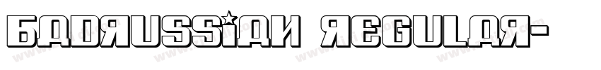 BadRussian Regular字体转换